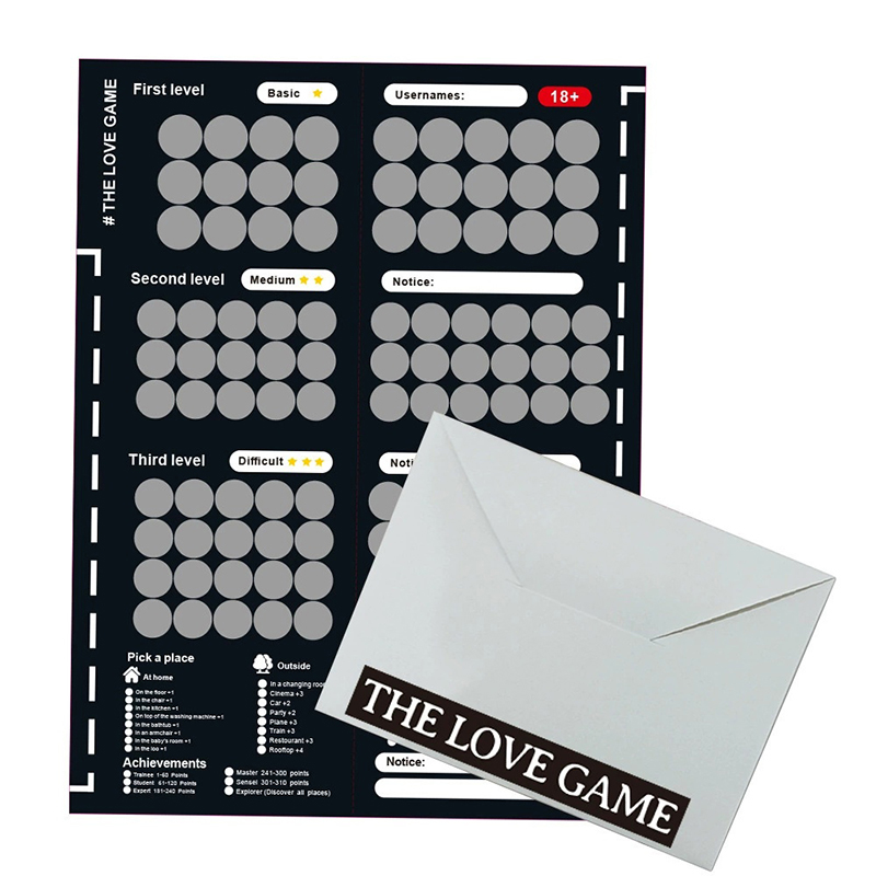 Board Game Unmatched - لعبة 100 وضعية جنسية للأزواج، لوحة