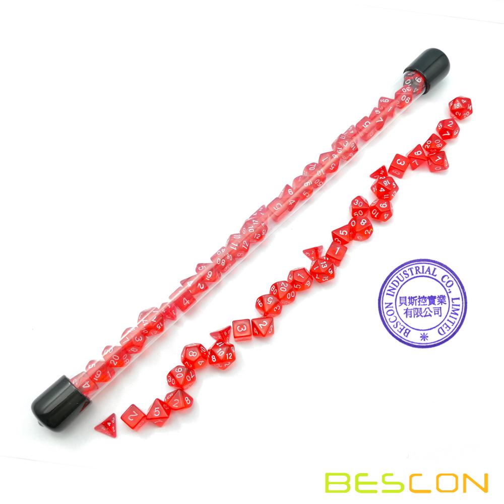 Bescon-مجموعة النرد الصغيرة مت - مراجعة Dice Set Polyhedral وسعره