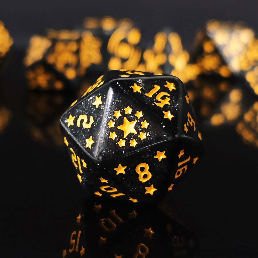 مجموعة نرد متعددة الأوجه بتصمي - مراجعة Dice Set Polyhedral وسعره