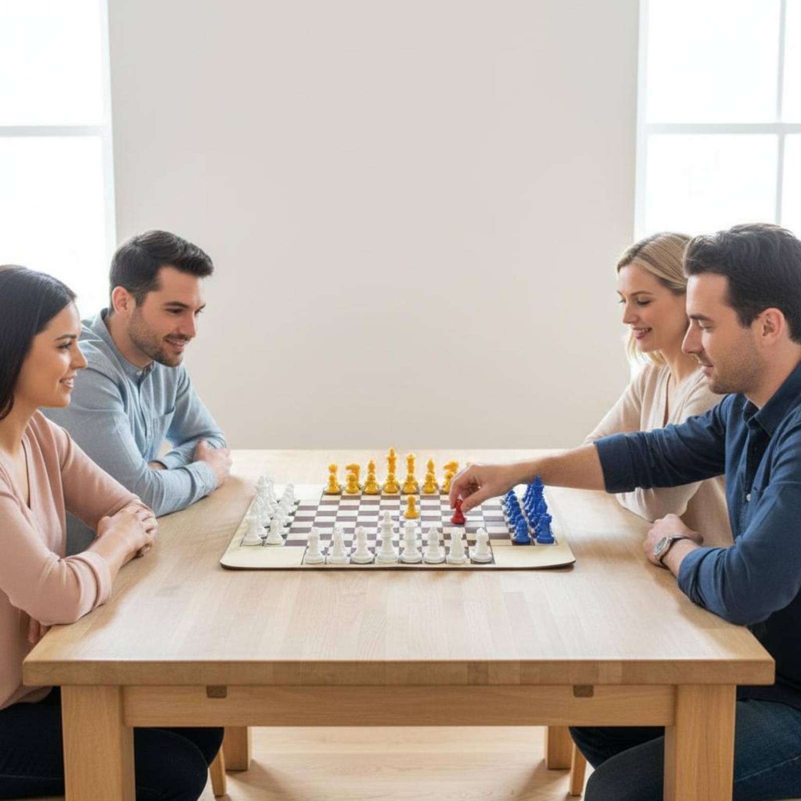 مجموعة شطرنج متعددة الألوان لأ - مراجعة Board Game For 3 Players وسعره