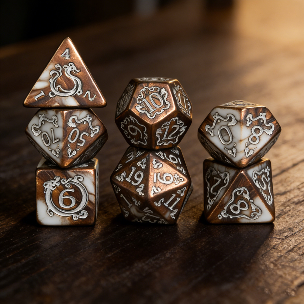 DND النرد 7 قطعة/المجموعة التن - مراجعة Dice Set Polyhedral وسعره