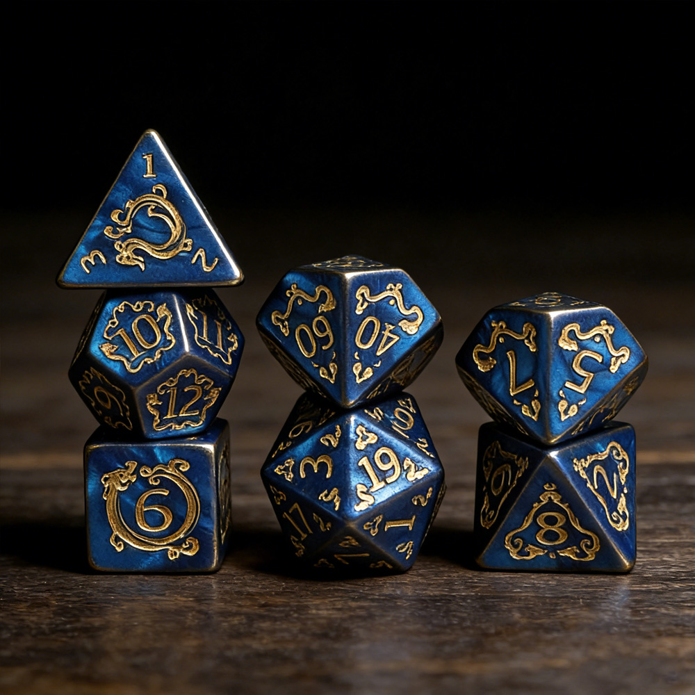 DND النرد 7 قطعة/المجموعة التن - مراجعة Dice Set Polyhedral وسعره