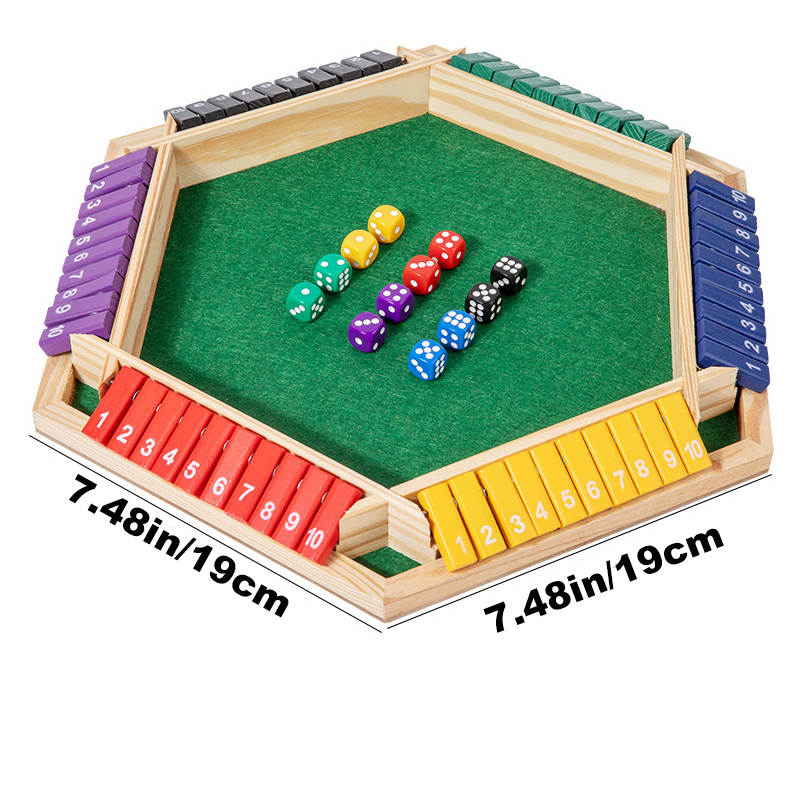 لعبة Shut The Box Dice Board ا - مراجعة Board Game For 3 Players وسعره
