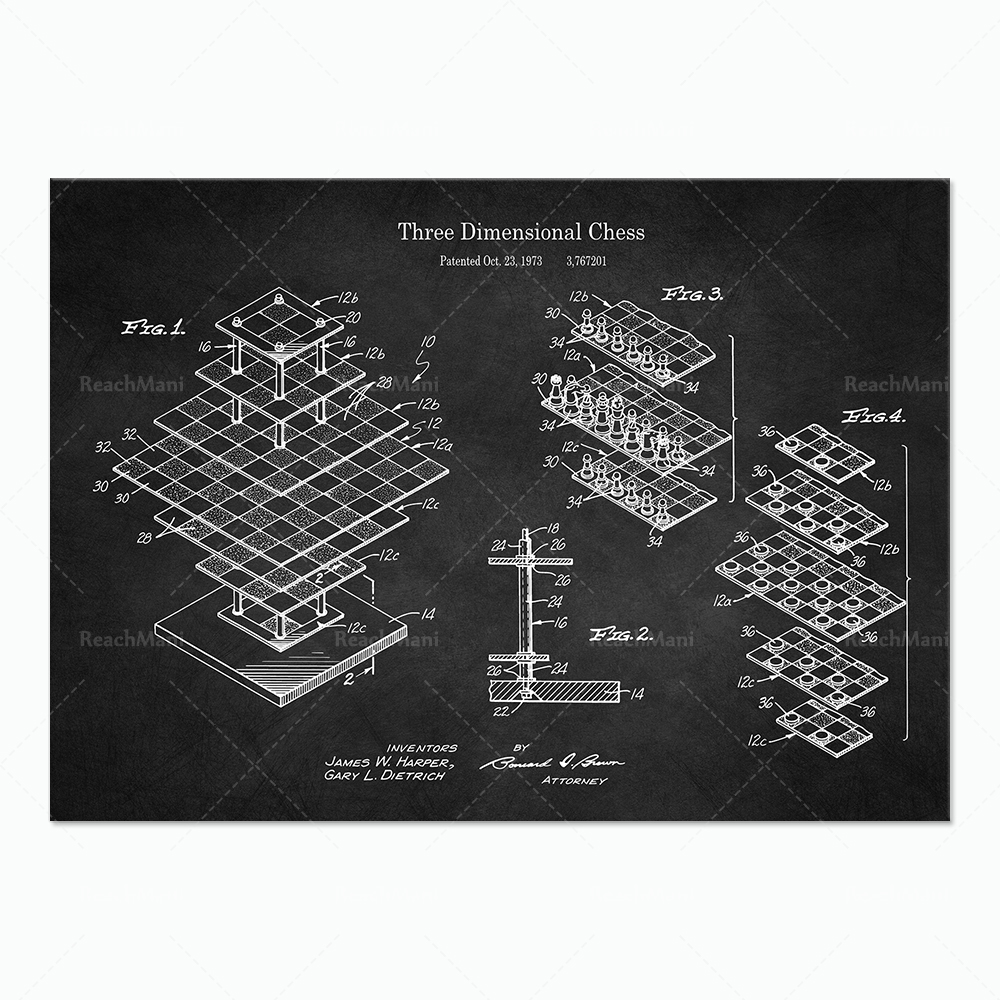 شطرنج لثلاثة لاعبين، ملصق مخطط - مراجعة Board Game For 3 Players وسعره