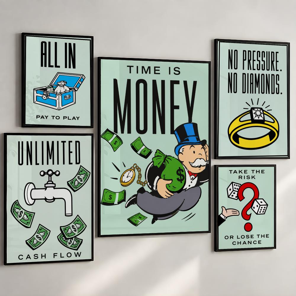 لوحة جدارية كلاسيكية للعبة مون - مراجعة Hasbro Game Monopoly وسعره