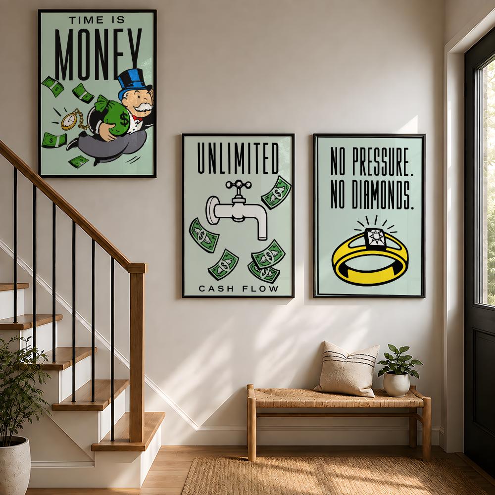 لوحة جدارية كلاسيكية للعبة مون - مراجعة Hasbro Game Monopoly وسعره
