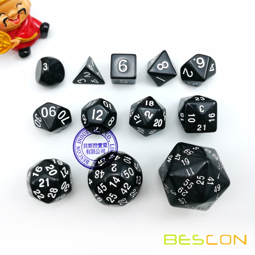 12 قطعة نرد متعدد الأوجه مجموع - مراجعة Dice Set Polyhedral وسعره