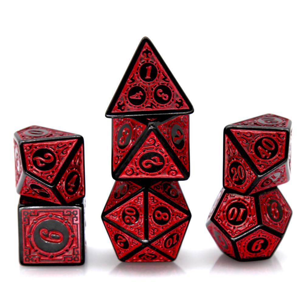 مجموعة من 7 قطع من النرد متعدد - مراجعة Dice Set Polyhedral وسعره
