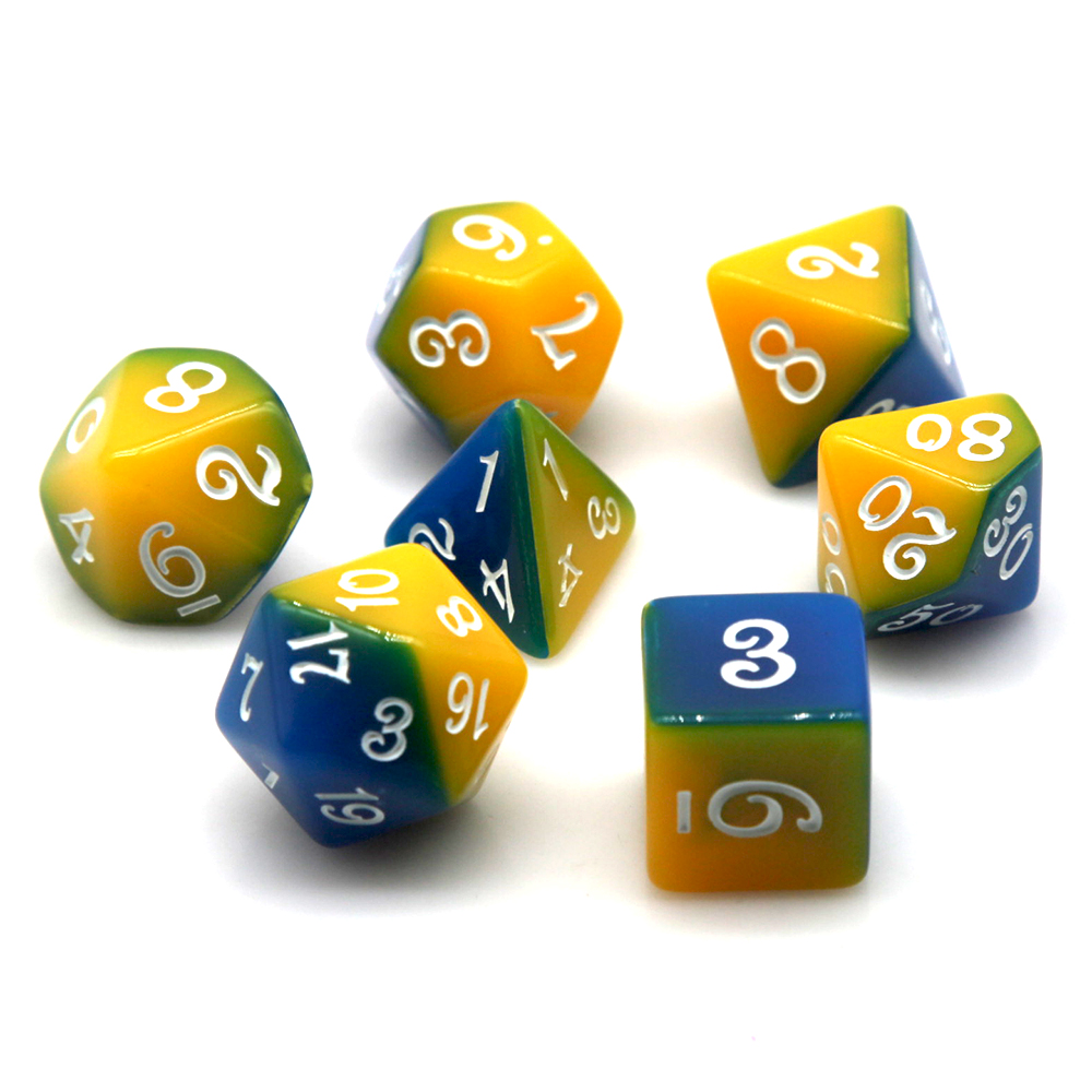 مجموعة نرد متعددة الأوجه بلوني - مراجعة Dice Set Polyhedral وسعره