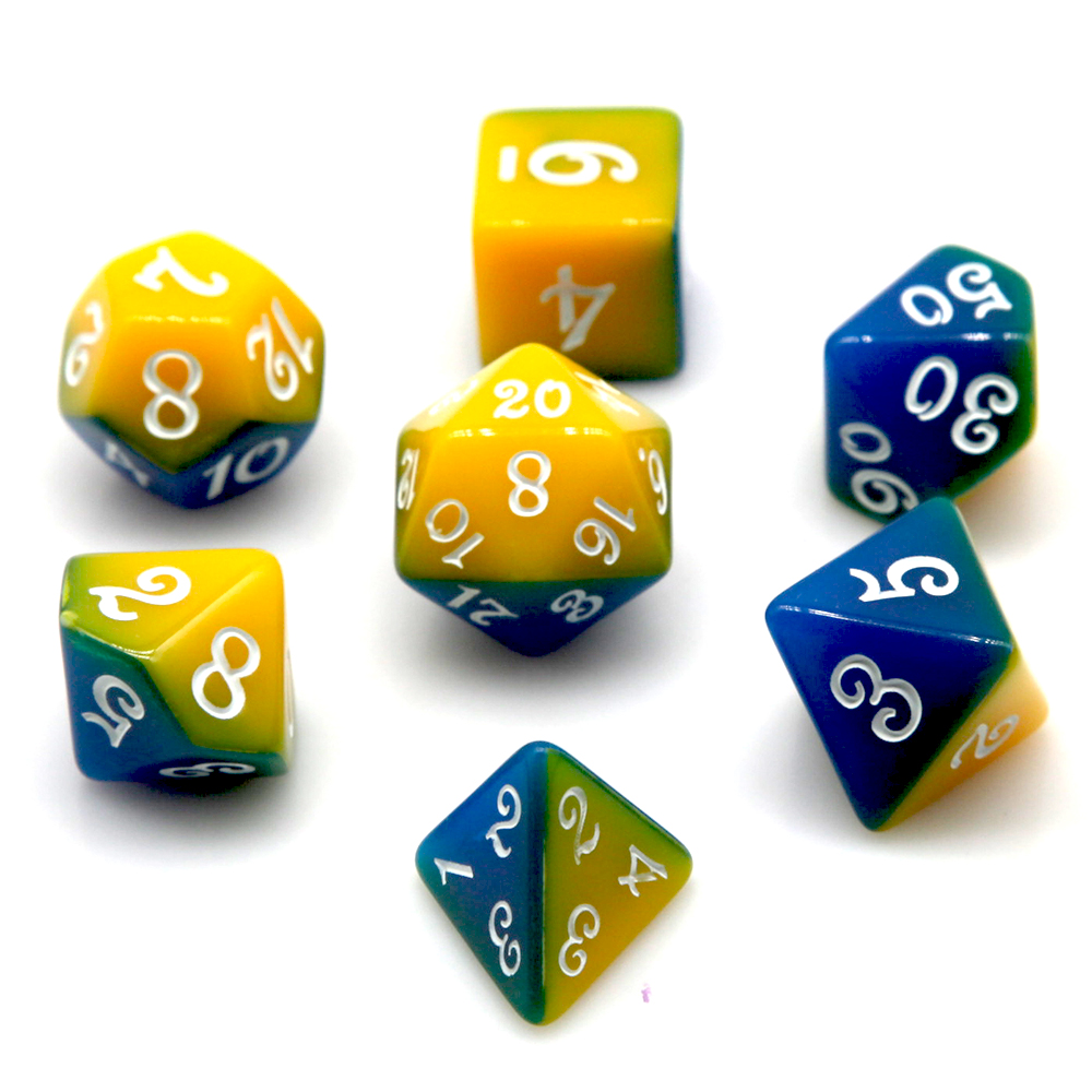 مجموعة نرد متعددة الأوجه بلوني - مراجعة Dice Set Polyhedral وسعره