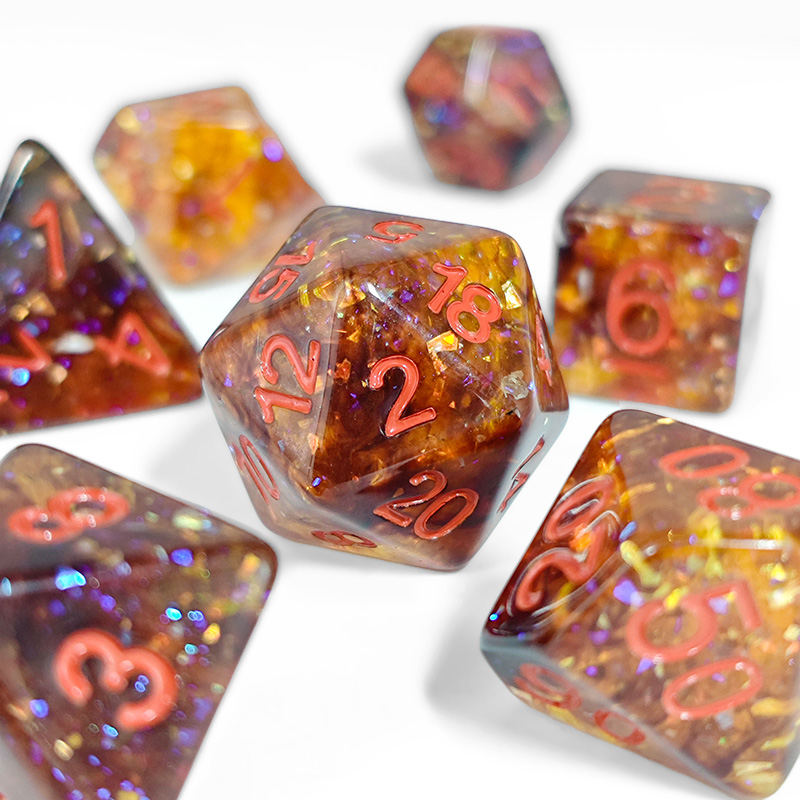 مجموعة نرد متعددة الأوجه من ال - مراجعة Dice Set Polyhedral وسعره