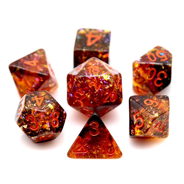 مجموعة نرد متعددة الأوجه من ال - مراجعة Dice Set Polyhedral وسعره