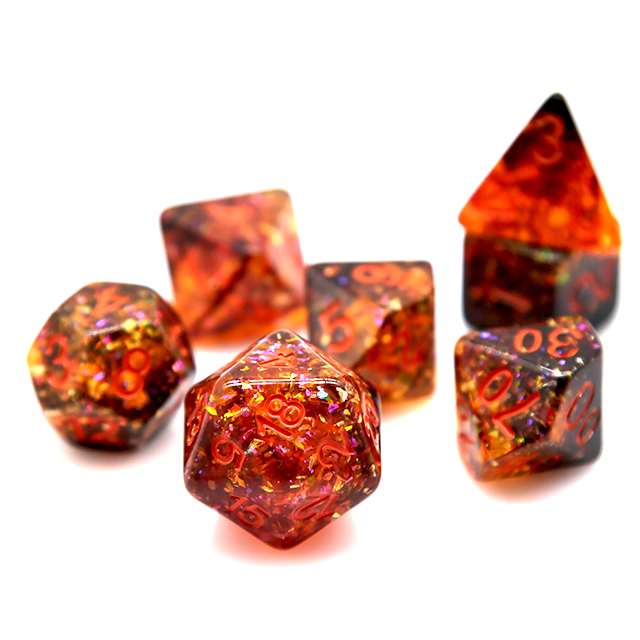 مجموعة نرد متعددة الأوجه من ال - مراجعة Dice Set Polyhedral وسعره
